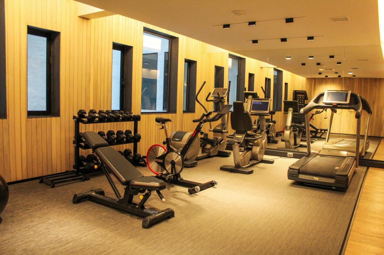 Hotel Magnolia Сантьяго Экстерьер фото A gym in a hotel